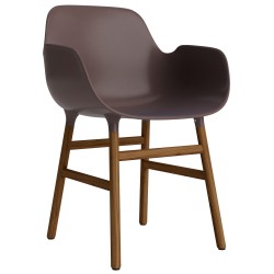 Brown / Walnut  – Form Chair with armrests - Normann Copenhagen