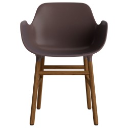 Marron / Noyer – Chaise Form avec accoudoirs - Normann Copenhagen