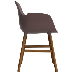 Marron / Noyer – Chaise Form avec accoudoirs - Normann Copenhagen