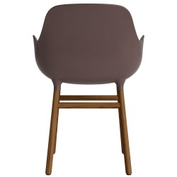 Marron / Noyer – Chaise Form avec accoudoirs - Normann Copenhagen