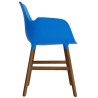 Bright blue / Walnut  – Form Chair with armrests - Normann Copenhagen