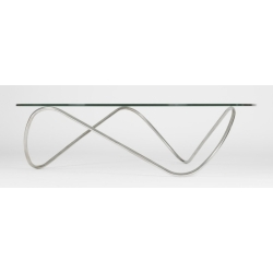 Kaeko coffee table - polished stainless steel - Objekto