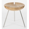 Tribo stool - Polished stainless steel - H40 cm - Objekto