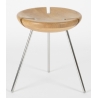 Tribo stool - Polished stainless steel - H45 cm - Objekto