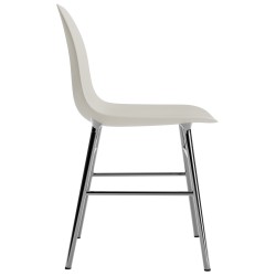 Gris clair / chrome – Chaise Form - Normann Copenhagen