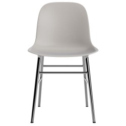 Warm grey / chrome – Form Chair - Normann Copenhagen