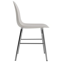 Gris chaud / chrome – Chaise Form - Normann Copenhagen