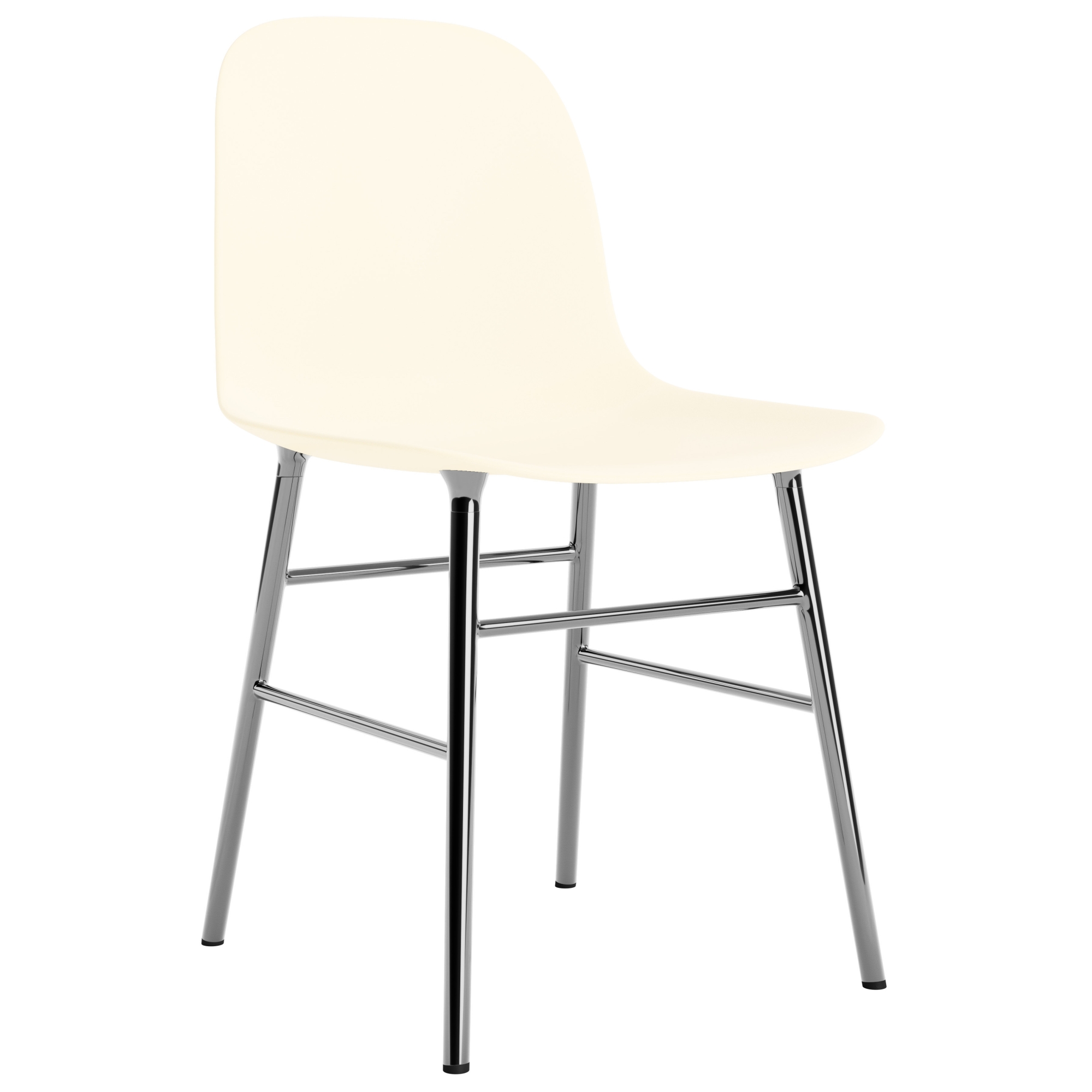 Cream / chrome – Form Chair - Normann Copenhagen