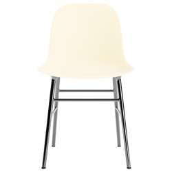 Cream / chrome – Form Chair - Normann Copenhagen