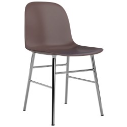 Brown / chrome – Form Chair - Normann Copenhagen