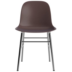 Brown / chrome – Form Chair - Normann Copenhagen