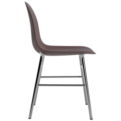 Brown / chrome – Form Chair - Normann Copenhagen