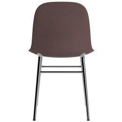 Brown / chrome – Form Chair - Normann Copenhagen