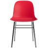 Rouge vif / chrome – Chaise Form - Normann Copenhagen