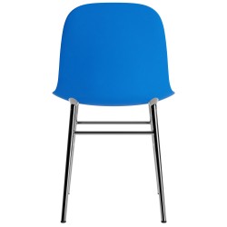 Bright bleu / chrome – Form Chair - Normann Copenhagen