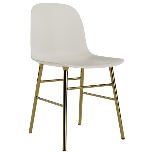 Light grey / brass – Form Chair - Normann Copenhagen