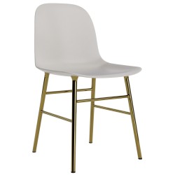 Warm grey / brass – Form Chair - Normann Copenhagen