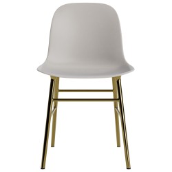 Warm grey / brass – Form Chair - Normann Copenhagen