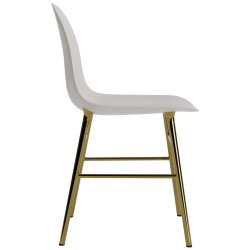 Warm grey / brass – Form Chair - Normann Copenhagen