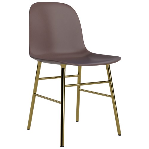 Brown / brass – Form Chair - Normann Copenhagen