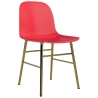 Rouge vif / laiton – Chaise Form - Normann Copenhagen