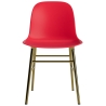 Bright red / brass – Form Chair - Normann Copenhagen