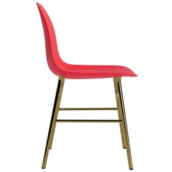 Bright red / brass – Form Chair - Normann Copenhagen