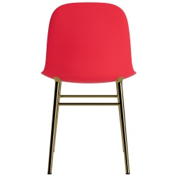 Bright red / brass – Form Chair - Normann Copenhagen