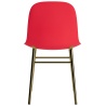 Bright red / brass – Form Chair - Normann Copenhagen