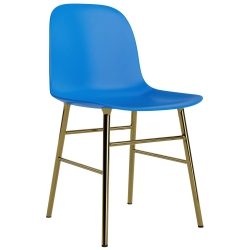 Bleu vif / laiton – Chaise Form - Normann Copenhagen