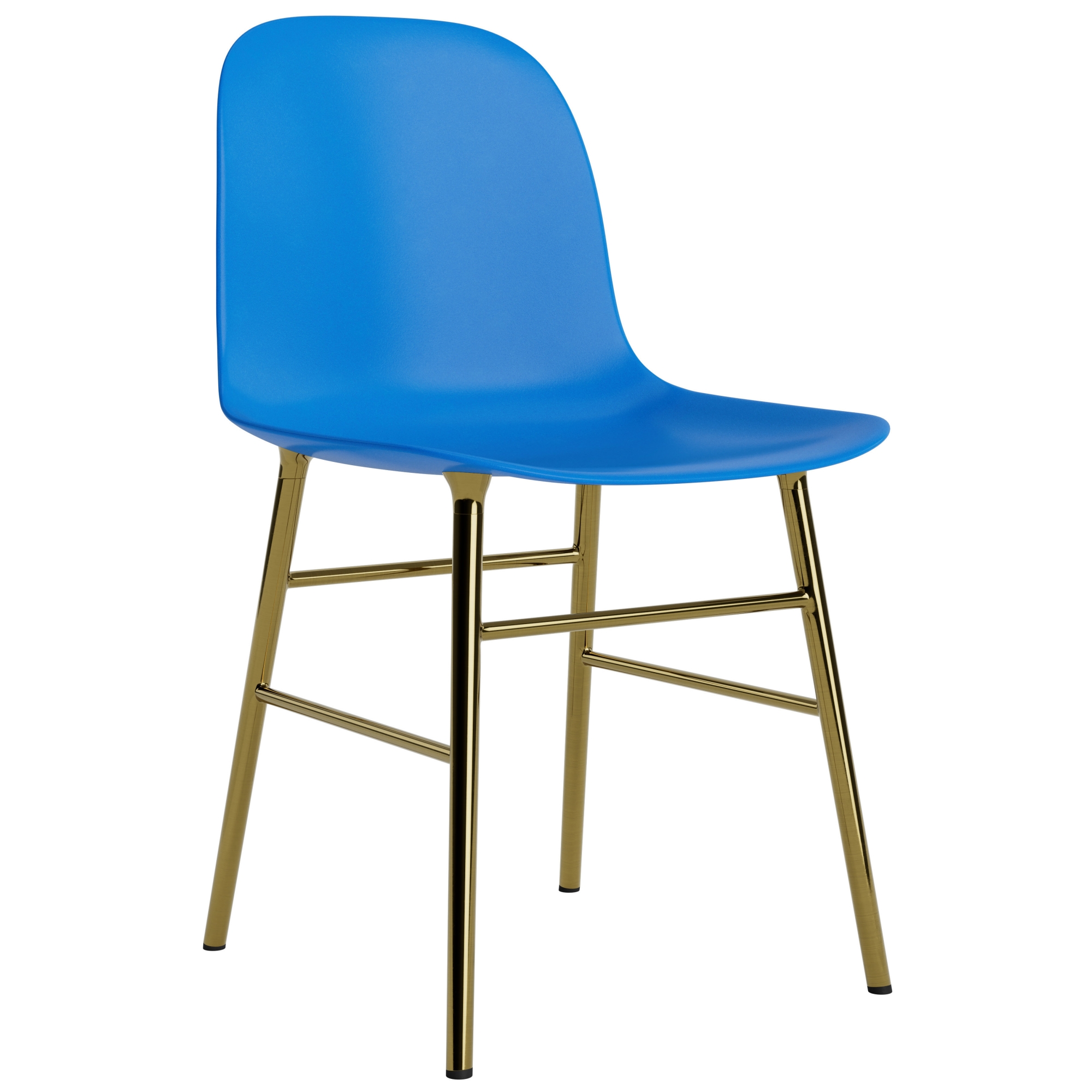 Bleu vif / laiton – Chaise Form - Normann Copenhagen