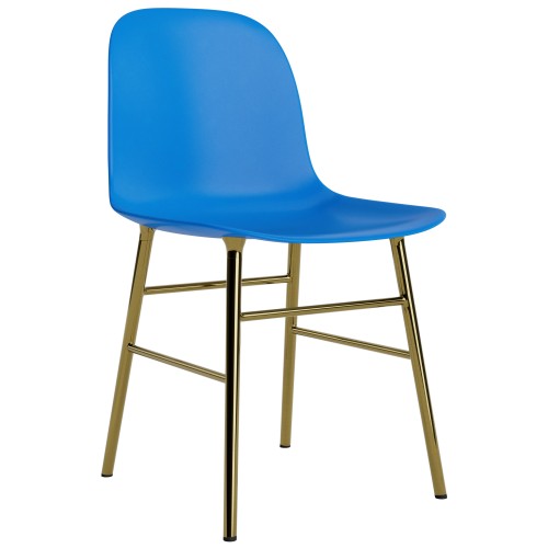 Bleu vif / laiton – Chaise Form - Normann Copenhagen