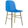 Bleu vif / laiton – Chaise Form - Normann Copenhagen