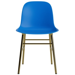 Bleu vif / laiton – Chaise Form - Normann Copenhagen