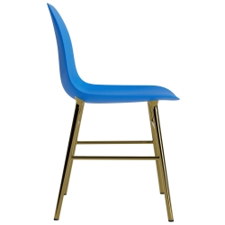 Bleu vif / laiton – Chaise Form - Normann Copenhagen