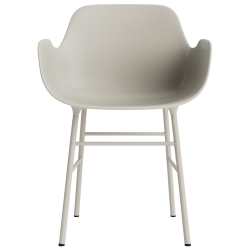 Light grey / light grey – Form Chair with armrests - Normann Copenhagen