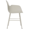 gris clair / gris clair – Chaise Form avec accoudoirs - Normann Copenhagen