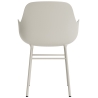 Light grey / light grey – Form Chair with armrests - Normann Copenhagen