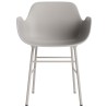 Warm grey / warm grey – Form Chair with armrests - Normann Copenhagen