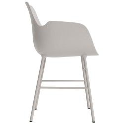 Warm grey / warm grey – Form Chair with armrests - Normann Copenhagen