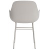 Warm grey / warm grey – Form Chair with armrests - Normann Copenhagen