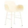 Cream / cream – Form Chair with armrests - Normann Copenhagen