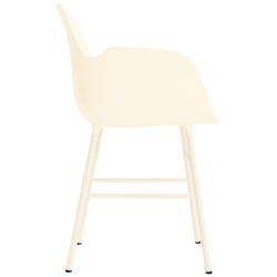 Crème / crème – Chaise Form avec accoudoirs - Normann Copenhagen