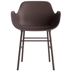 Brown / brown – Form Chair with armrests - Normann Copenhagen