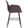 Brown / brown – Form Chair with armrests - Normann Copenhagen