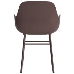 Brown / brown – Form Chair with armrests - Normann Copenhagen