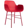 Bright red / bright red – Form Chair with armrests - Normann Copenhagen