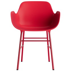 Bright red / bright red – Form Chair with armrests - Normann Copenhagen