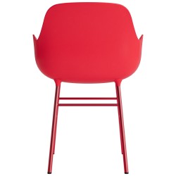 Bright red / bright red – Form Chair with armrests - Normann Copenhagen