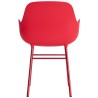 Bright red / bright red – Form Chair with armrests - Normann Copenhagen